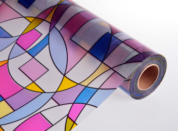 彩色花纹玻璃门窗贴膜建筑装饰材料