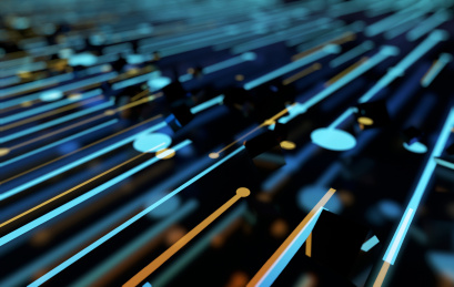 网络科技数据传输，未来科技，大数据存储 