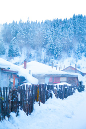 黑龙江省旅游胜地双峰林场雪乡
