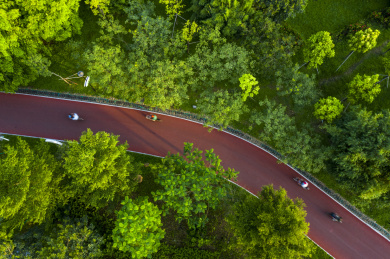 中国广东省东莞华阳湖湿地公园风光