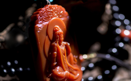 南红玛瑙施药观音吊坠