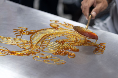 传统民间艺术画糖人制作过程