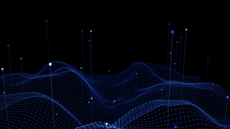 蓝色网状科技感背景