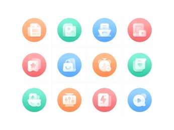 24种风格工具类图标系列