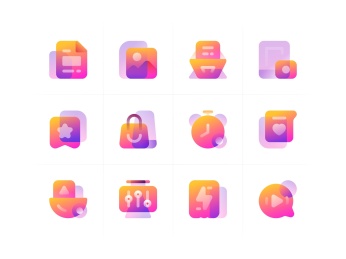 24种风格工具类图标系列