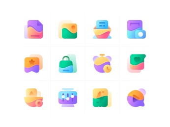 24种风格工具类图标系列