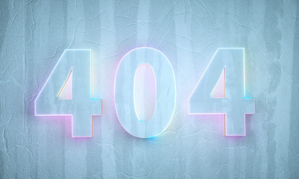  404小清新三维海报