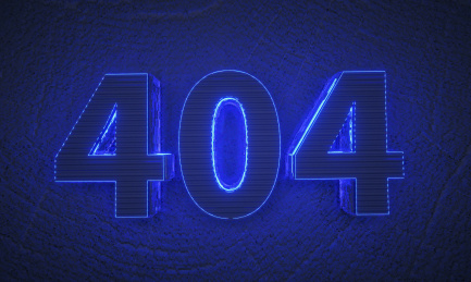  404科技感三维海报