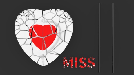 心形白色的盘子和一双筷子表现伤心的场景