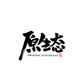 原生态汉字书法字体字形中国风