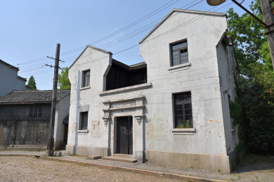 复古中国老上海街景及古旧民居建筑