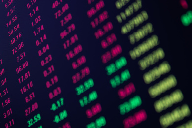 股票金融证券行情交易屏幕背景