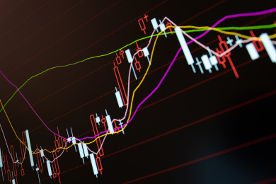 股票金融证券行情交易屏幕背景