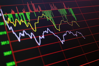 股票金融证券行情交易屏幕背景