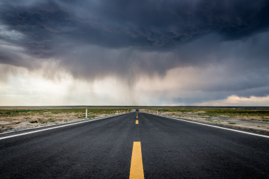 中国内蒙古二连浩特边界公路