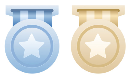 奖牌会员勋章荣誉冠军获奖排名比赛排行榜