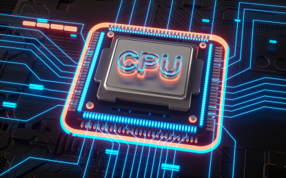 CPU科技智能主板芯片创意图