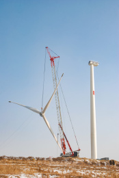 风电安装施工现场