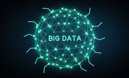 大数据线条球体触角象征细菌病毒入侵的概念