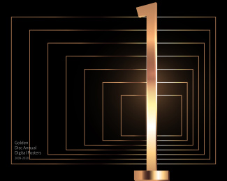 黑色金色数字抽象线条创意广告海报