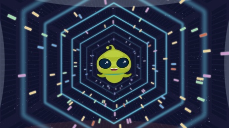 正在穿越虫洞而来的外星人伙伴
