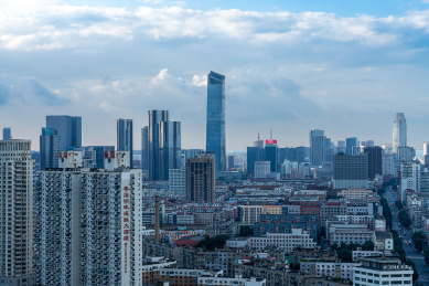 辽宁省沈阳市奉天街五爱街城市风光