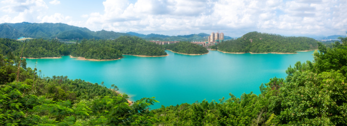 中国广东省珠海市黄杨山金台寺下的王保水库