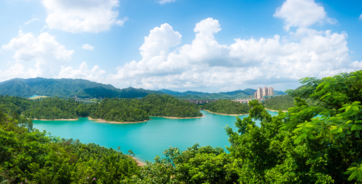 中国广东省珠海市黄杨山金台寺下的王保水库