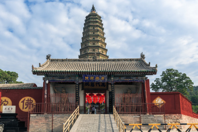 中国山西省临汾市洪洞县广胜寺山门