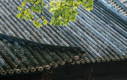 中国广东省佛山市顺德区清晖园古建筑屋檐