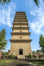 开元寺内的唐代古建筑须弥塔，中国河北省正定古城内