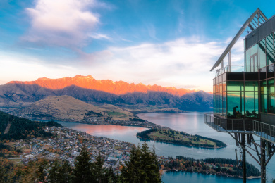 新西兰南岛皇后镇skyline