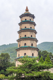 中国山西省太原市晋祠十方奉圣禅寺舍利生生塔