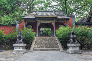 中国山西省太原市晋祠博物馆内关帝祠古建筑