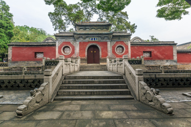 中国山西省太原市晋祠博物馆文昌宫清代建筑