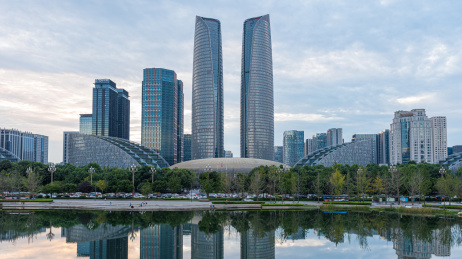 成都金融城办公楼建筑风光