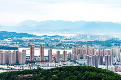 福建福州马尾自贸区高楼景观