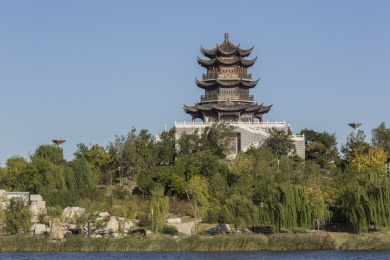 中国山东省东营市清风湖公园