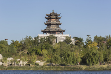 中国山东省东营市清风湖公园