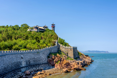 中国山东烟台蓬莱阁古建筑群