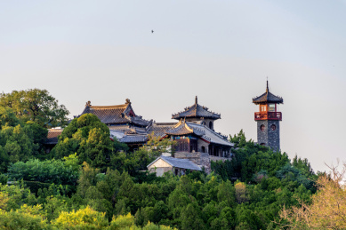 中国山东烟台蓬莱阁旅游景区