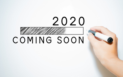 2020年即将到来的进度条读取新年来临2020数字加载中读取中概念图片