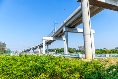 中国四川省成都市三环路蓝天立交高架桥