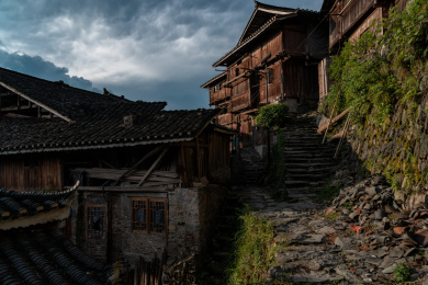 贵州省黔东南苗族侗族自治州黎平县肇兴侗寨风光