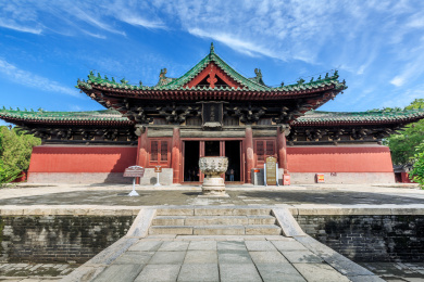 中国河北省正定县隆兴寺宋代摩尼殿古建筑