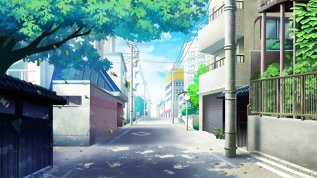 日系清新街道插图