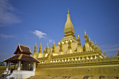 老挝国首都万象的万象神塔