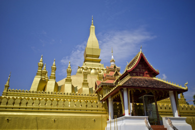 老挝国首都万象的万象神塔