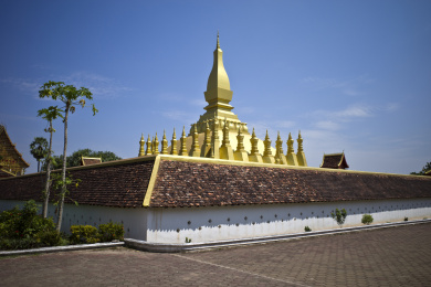 老挝国首都万象的万象神塔