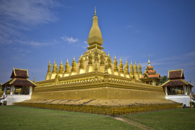 老挝国首都万象的万象神塔